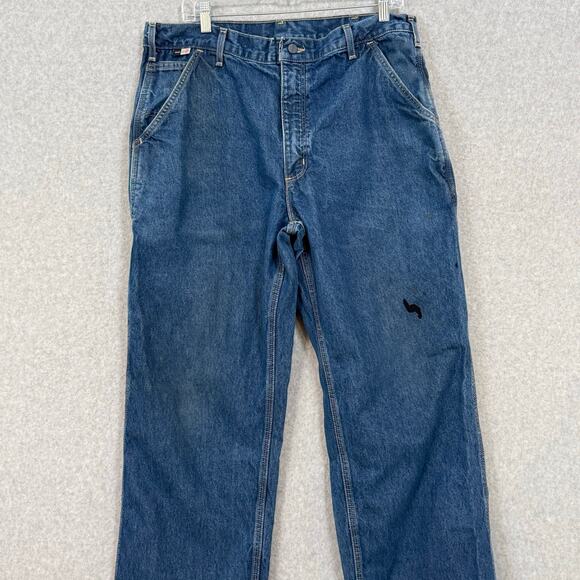 Carhartt FR Cat 2 Jeans Size 36x32 ATPV 16 NFPA Flame Resist Carpenter Workwear - Picture 3 of 16